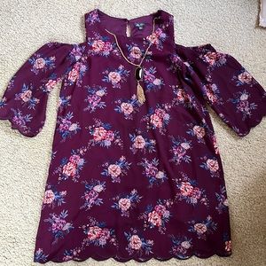 Cold Shoulder Long-sleeve Dress